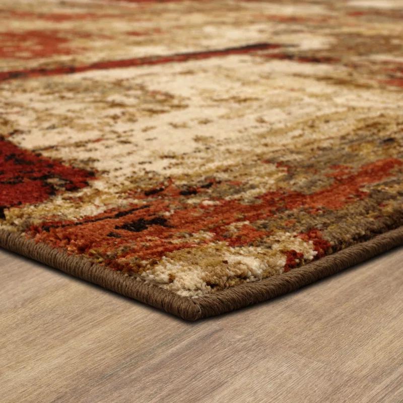 Karastan Treviso Abstract Brown Area Rug | Wayfair