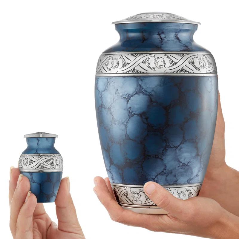Reminded Decorative Urn Set, 1 Large and 4 Small