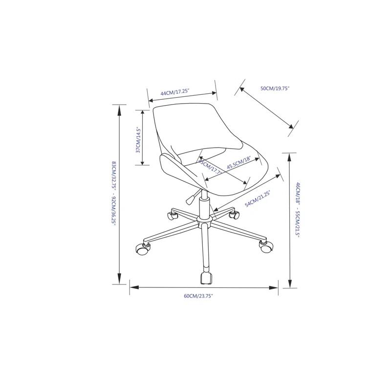 Simpli Home Malden Polyester Blend Task Chair