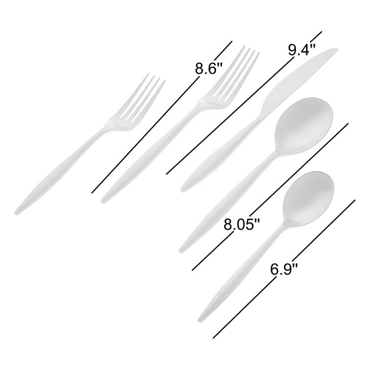 Milano 20 Piece 18/10 Stainless Steel Flatware Set, Service for 4