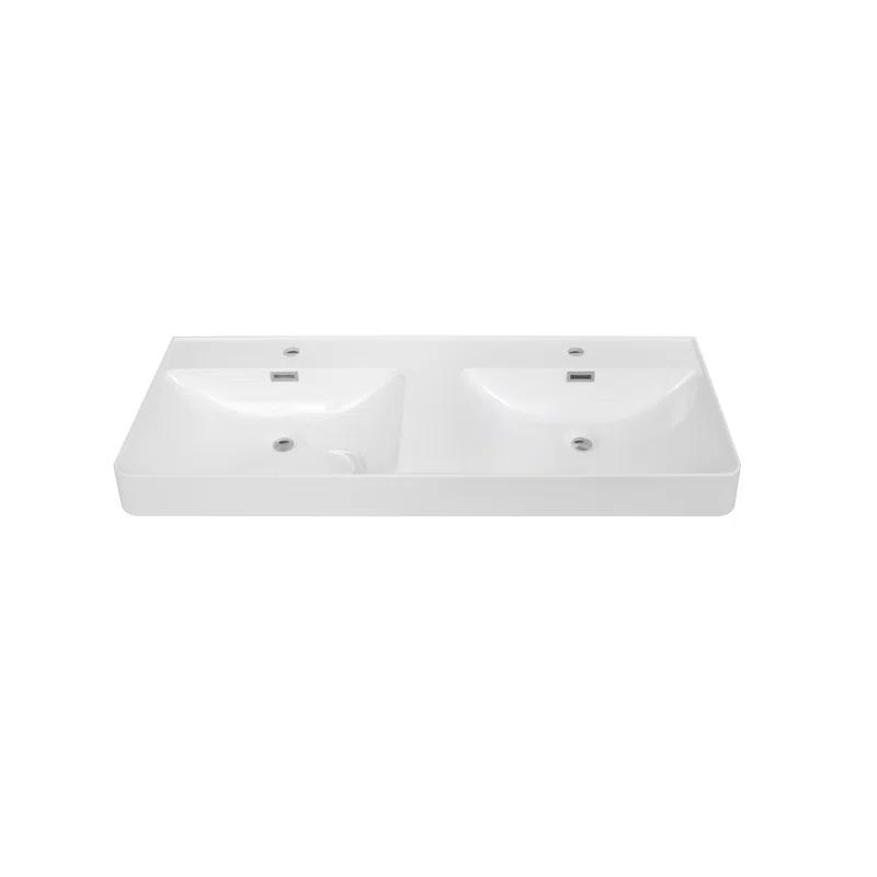 47.2" Solid Surface Resin Streamline Vanity Top