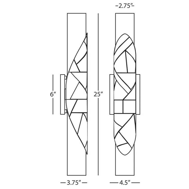 Deane Glass Double Tube Sconce (25'')