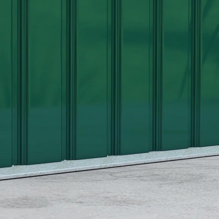 Outsunny Outdoor Lean-To Metal Storage Shed