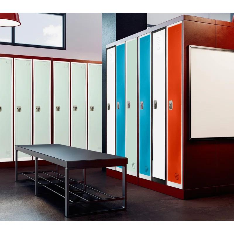 AdirOffice 12'' Wide Steel 1-Tier School and Gym Locker