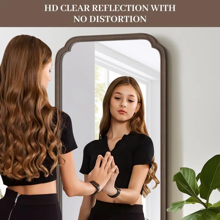 Winston Porter Solid Wood Rectangle Mirror