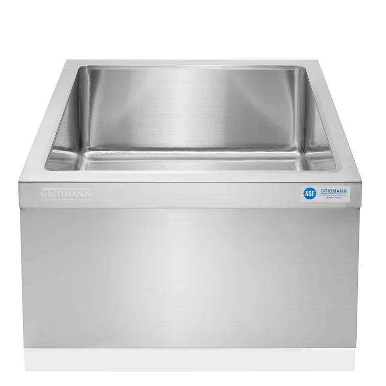 GRIDMANN 24'' L x 24'' W Floor Sink REST-SINK-MP-GR28