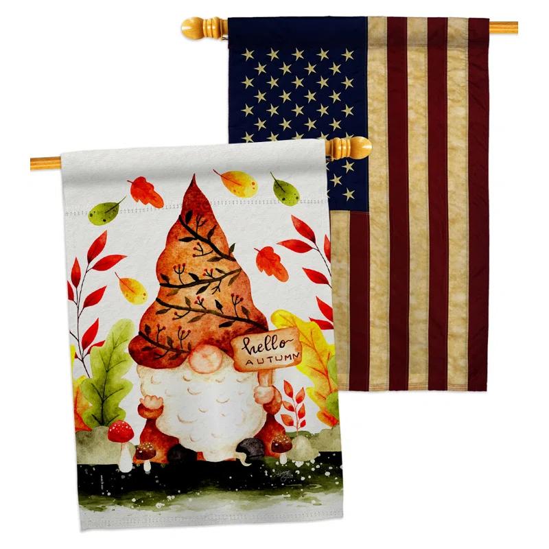 Breeze Decor Double Sided 40'' H x 28'' W Polyester House Flag