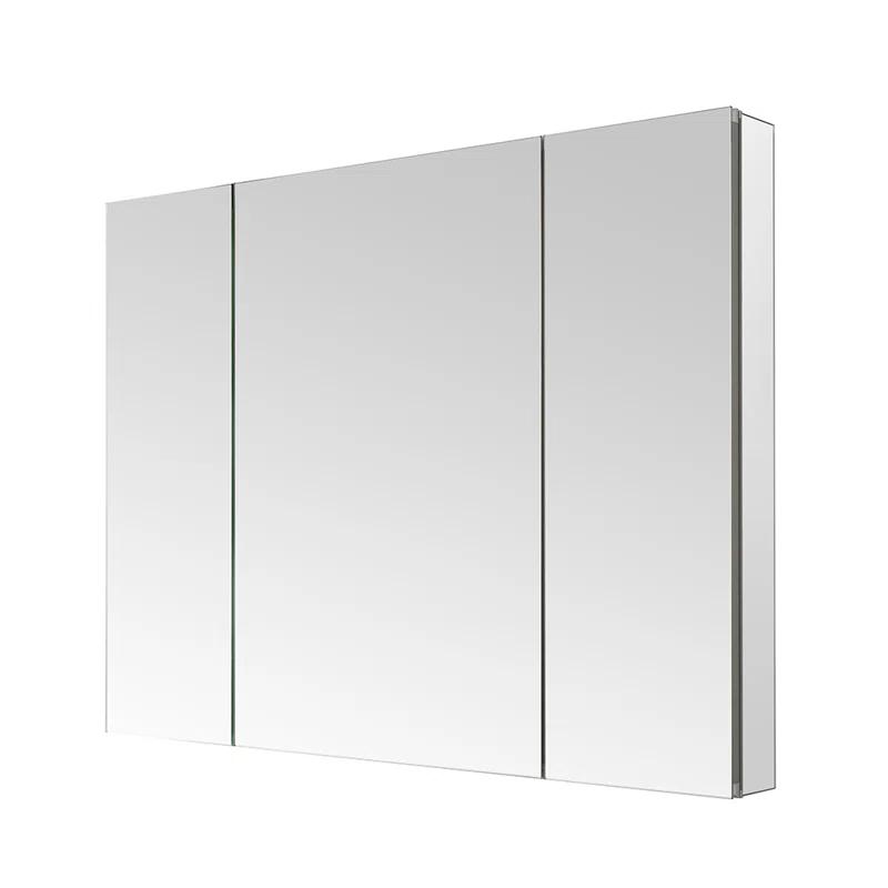 AQUADOM R3-4036E Royale Medicine Cabinet with Electrical Outlets, Defogger, Adjustable LED 3X Magnifying Mirror.