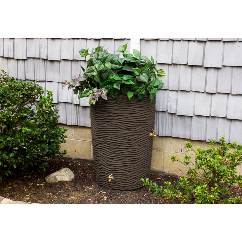 Good Ideas Good Ideas 50 Gallons Plastic Drainable Planter Rain Barrel