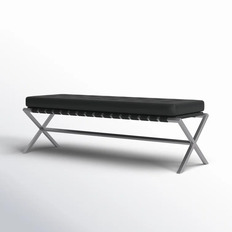 Canton 56" Vegan Leather Bench
