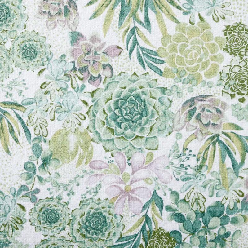 Martha Stewart Martha Stewart Succulents Kitchen Towel Set 2-Pack 16"X28", Green/Purple/Yellow/White (Set of 2)