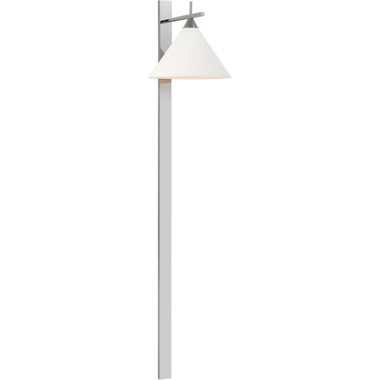 Cleo Chrome and Black Statement Sconce with Dimmable Feature