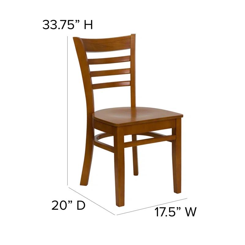 Red Barrel Studio® Ladder Back Wooden Restaurant Chair