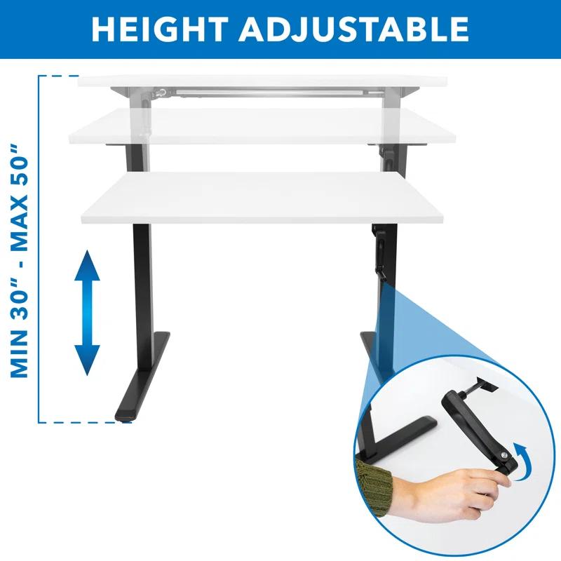 Mount-It Ultimate Dual Motor Electric Standing Desk with 48" Tabletop