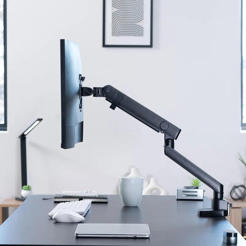 Vivo Mechanical Arm Single Monitor Desk Mount