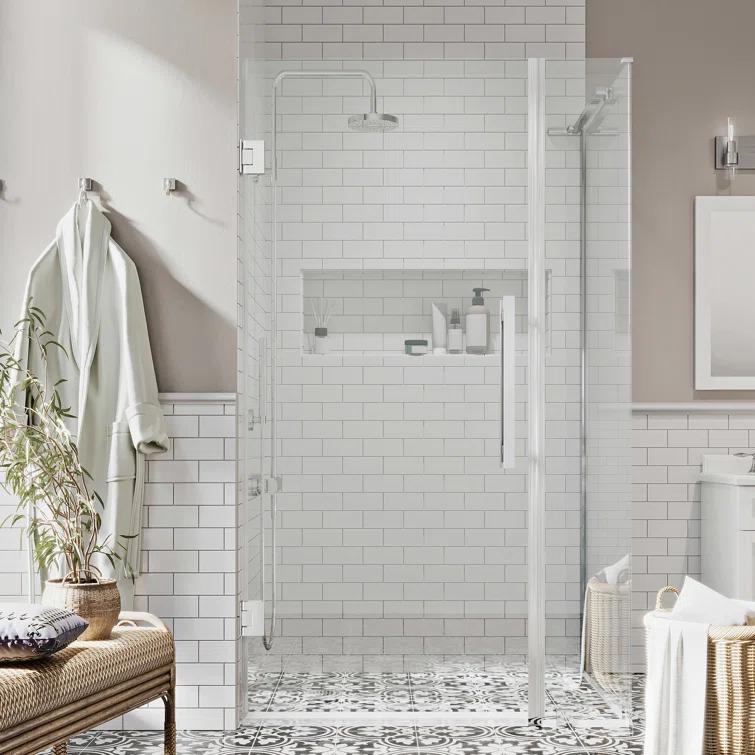 Ove Decors Endless Tampa-Pro 31" W x 72" H Corner Frameless Shower Kit, Door, Panel TP0123100