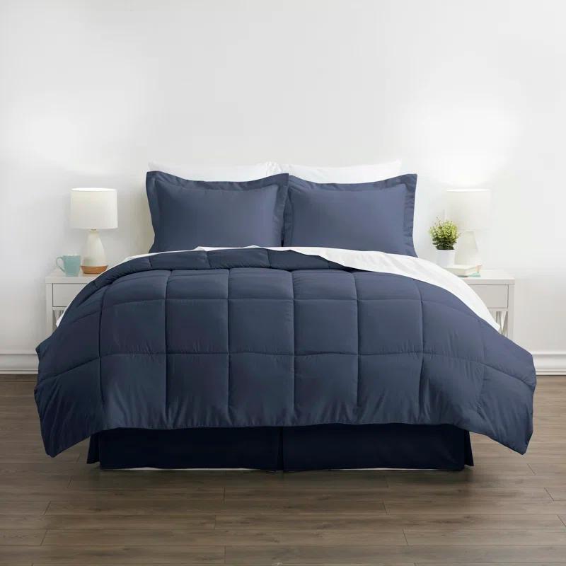 IEnjoy Home Simply Soft 8 Piece Microfiber Complete Bedding Set