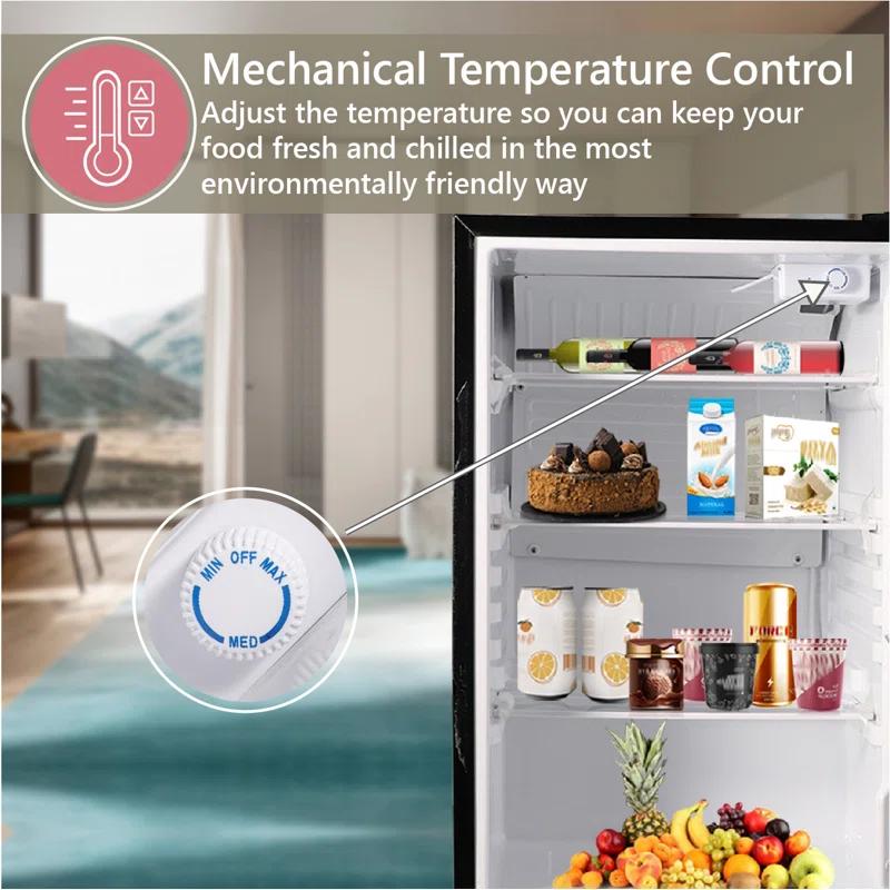 Equator Advanced Appliances Conserv 20in STAINLESS Compact Refrigerator 4.5cF Reversible Door 110V