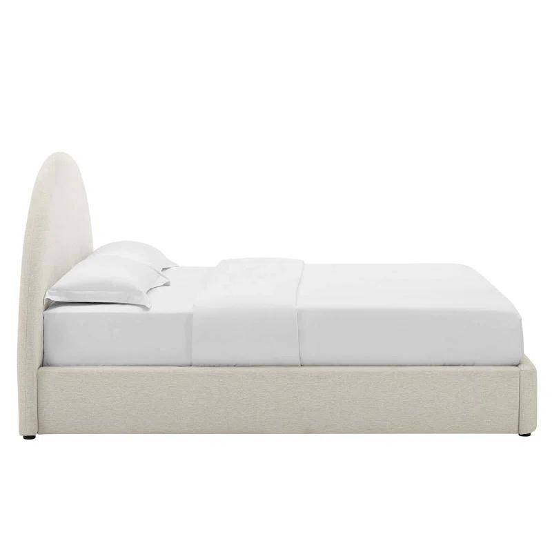 Modway Resort Performance Velvet Arched Round Platform Bed
