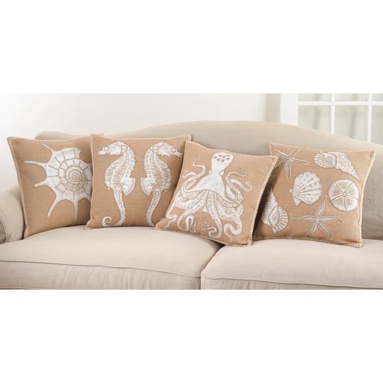 Saro Neptunian Collection Throw Pillow
