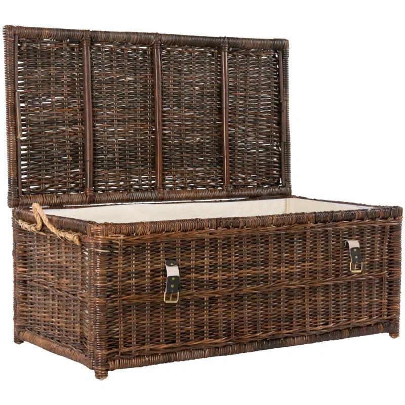 happimess Caden 46" Wicker Storage Trunk