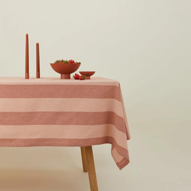 Essential Striped Tablecloth