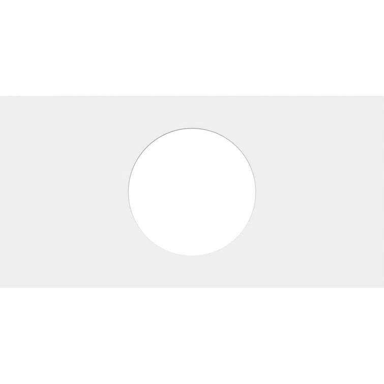 Ekena Millwork 32"W x 16"H x 7"ID x 11"C x 1"P Rectangle Architectural Grade PVC Contemporary Ceiling Medallion CMP12X6RE-04000