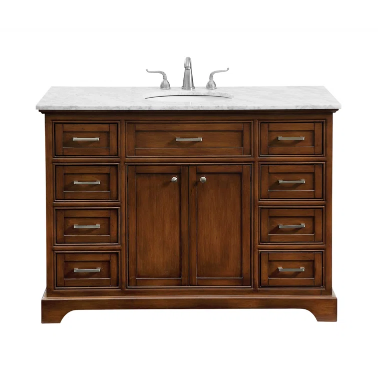 Birch Lane™ Hermes 48'' Single Bathroom Vanity with Marble Top