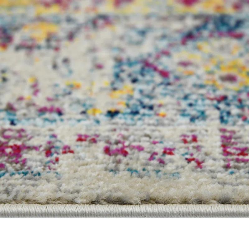 AMER Rugs Alyssa Transitional Bordered Durable Performance Multicolor Area Rug & Reviews | Wayfair