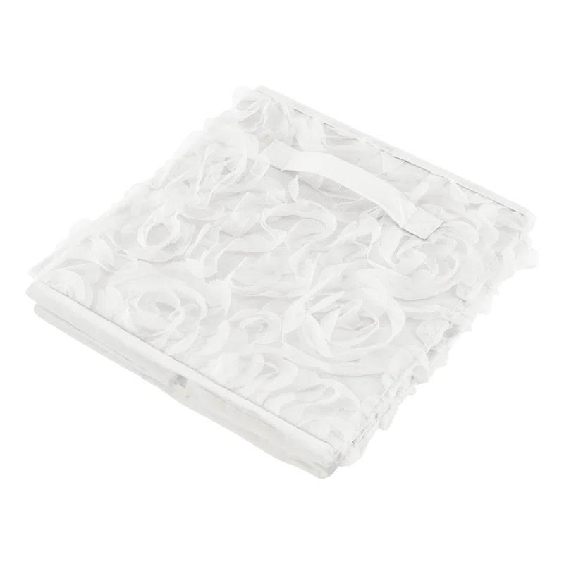 Sweet Jojo Designs Rose Lace Fabric Storage Bin (Set of 2)