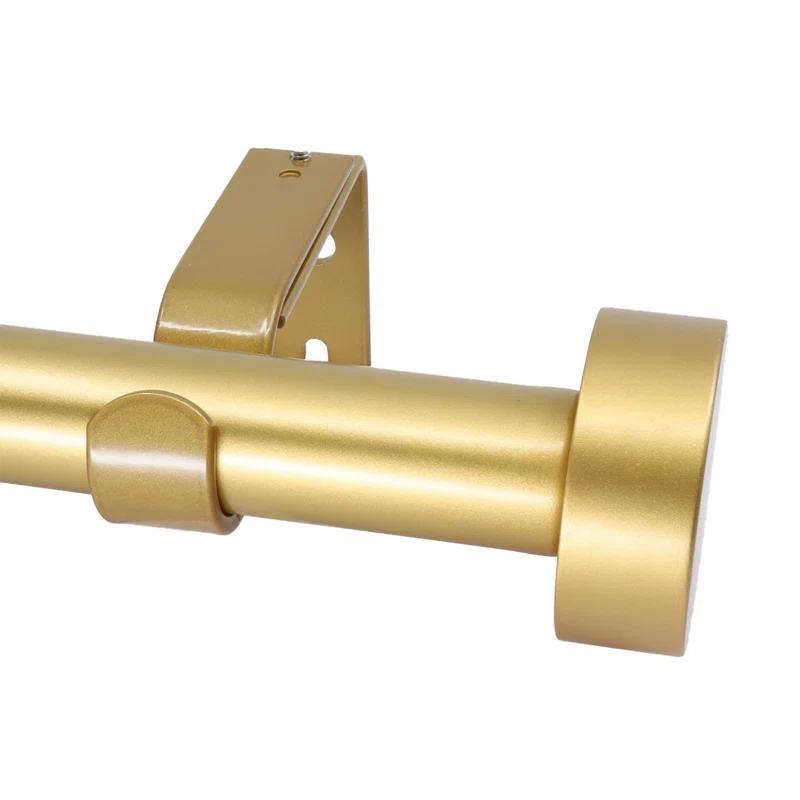 Meriville 1-Inch Diameter Single Window Treatment Curtain Rod, Vico End Cap Finial