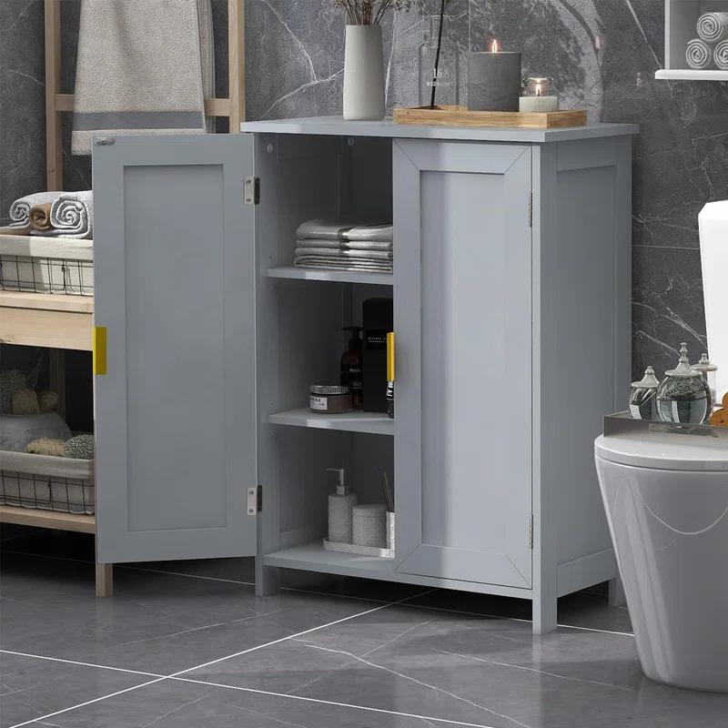 Bathroom Storage Cabinet, Freestanding with 2 Doors,Towel Cabinet for Bathroom Floor Cabinet