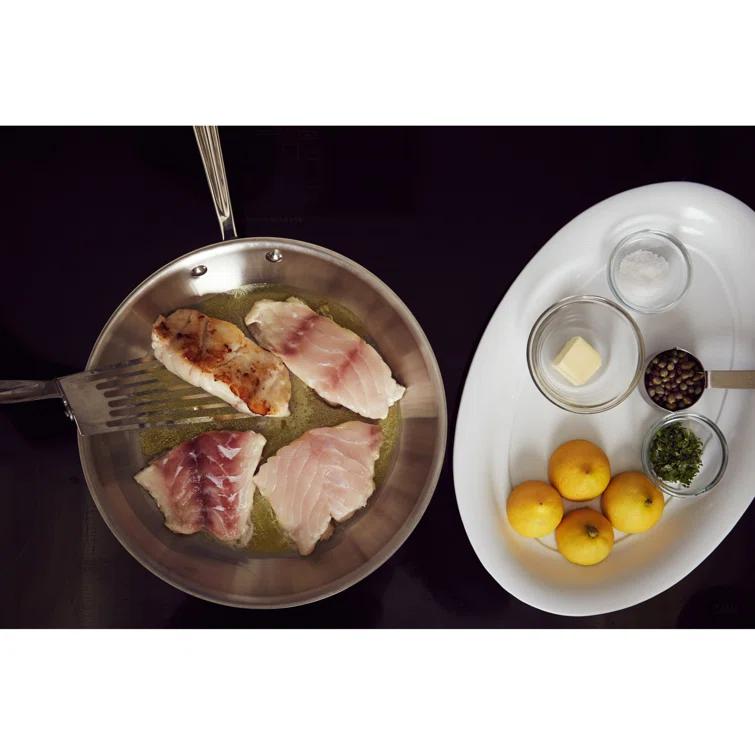 All-Clad ® d3 Stainless 12" Fry Pan with Lid