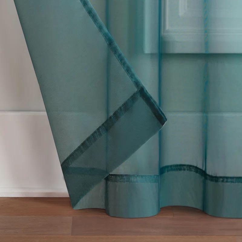 Eclipse Livia Sheer Voile Grommet Curtain Panel
