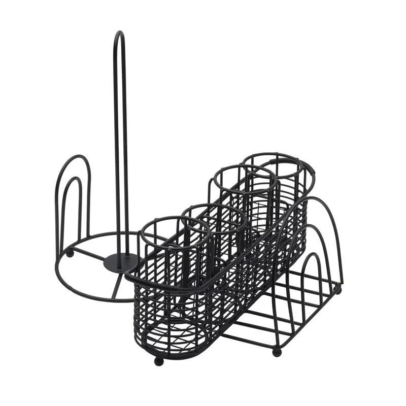 Gourmet Basics by Mikasa Gourmet Basics by Mikasa Gourmet Basics Art Deco Picnic Buffet Caddy with Paper Towel Holder