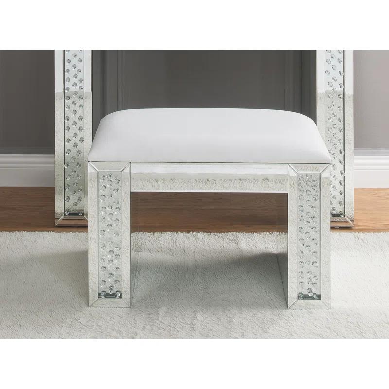 Everly Quinn Manufactured Wood Accent Stool