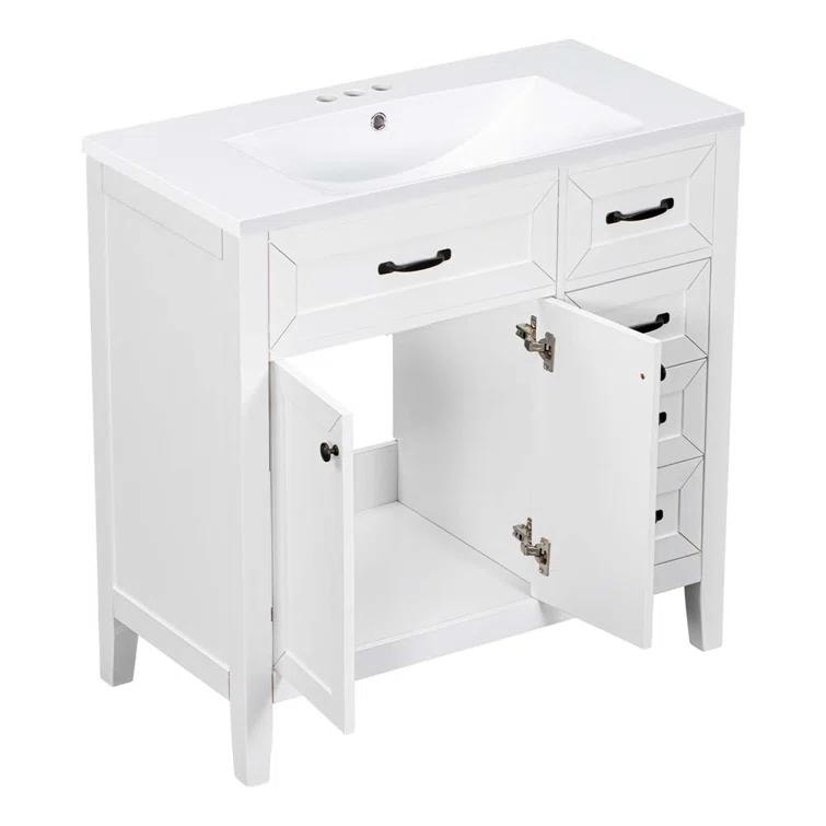 R&M Furniture Versatile Bathroom Vanity with Stylish Sink and Ample Storage