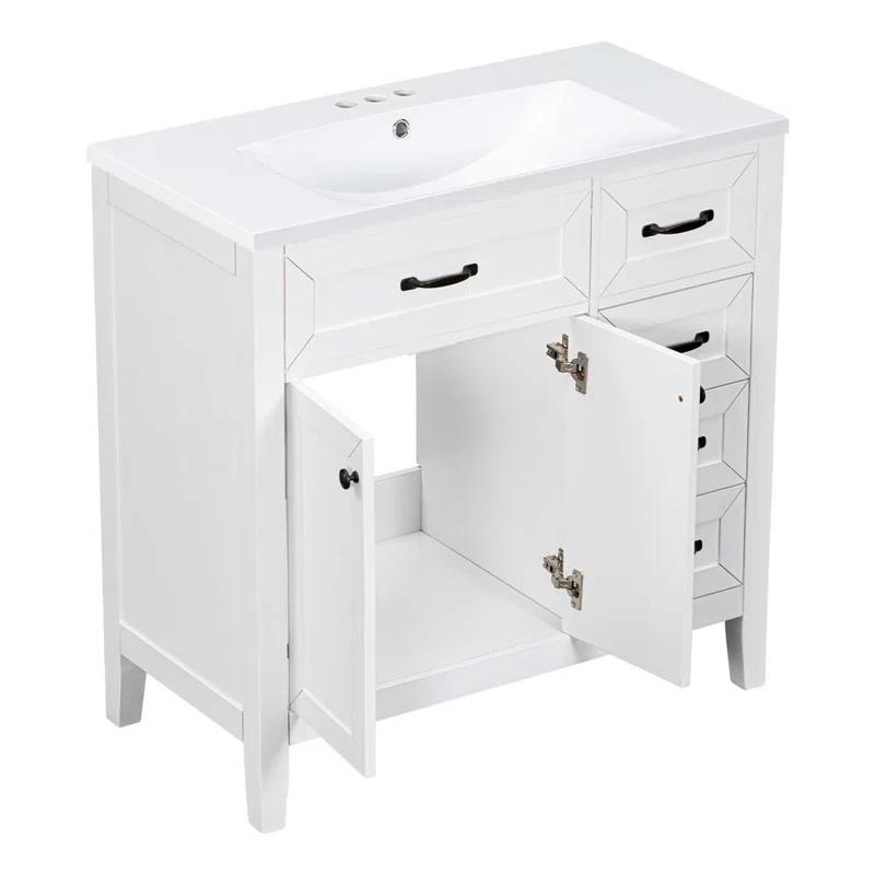 R&M Furniture Versatile Bathroom Vanity with Stylish Sink and Ample Storage