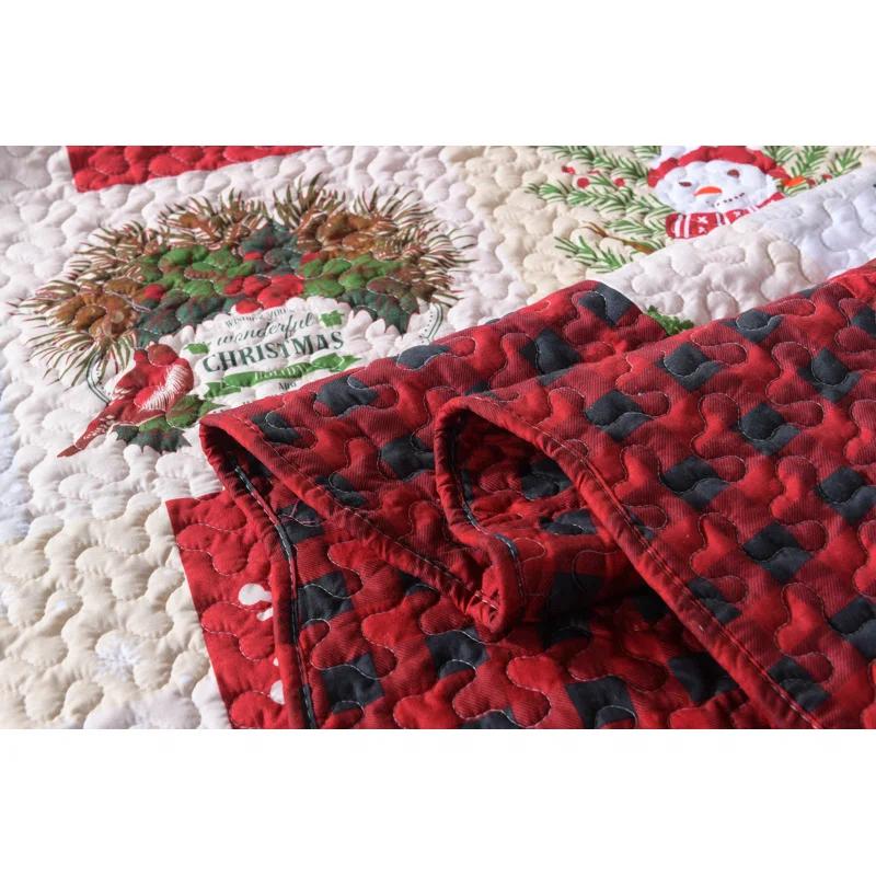 MarCielo Plaid Quilt Set