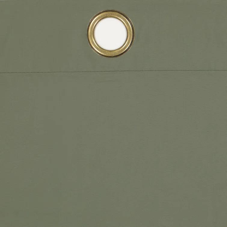 Eclipse Microfiber Blackout Grommet Curtains, Solid Thermaback Window Curtains