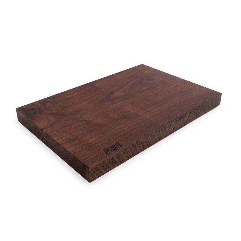 John Boos 21"x12" Rustic Edge Walnut Cutting Board