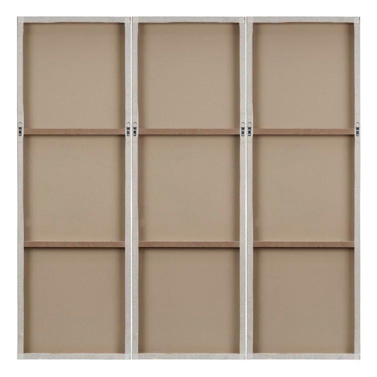 Madison Park Signature Sunburst 3-Piece Hand-Painted Resin Wall Art
