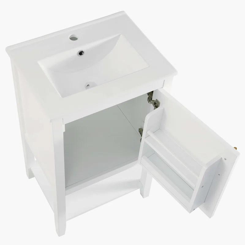 Beyong 33.5" H X 20" W X 15.5" D 20'' Single Bathroom Vanity with Top