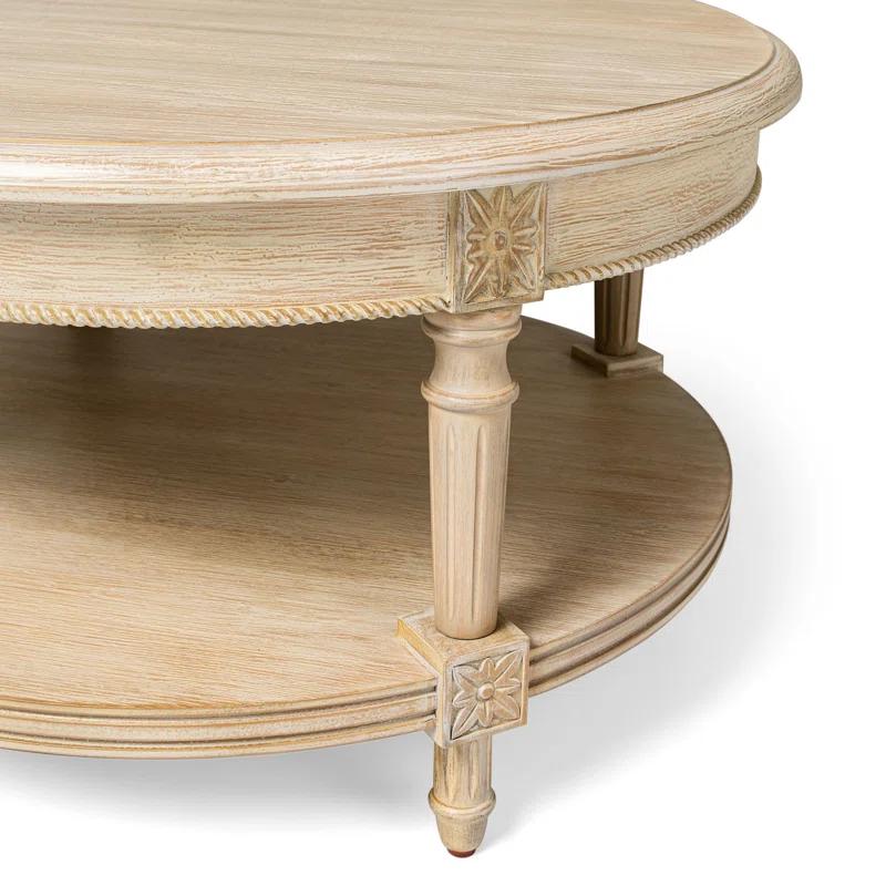 Maven Lane Pullman Round Wooden Coffee Table