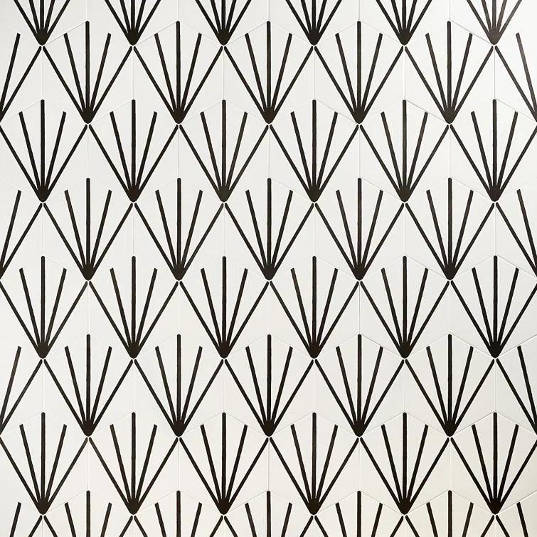 GeoHex Deco 8" Hexagon Matte Porcelain Floor and Wall Tile (9.03 Sq. Ft. / Case)