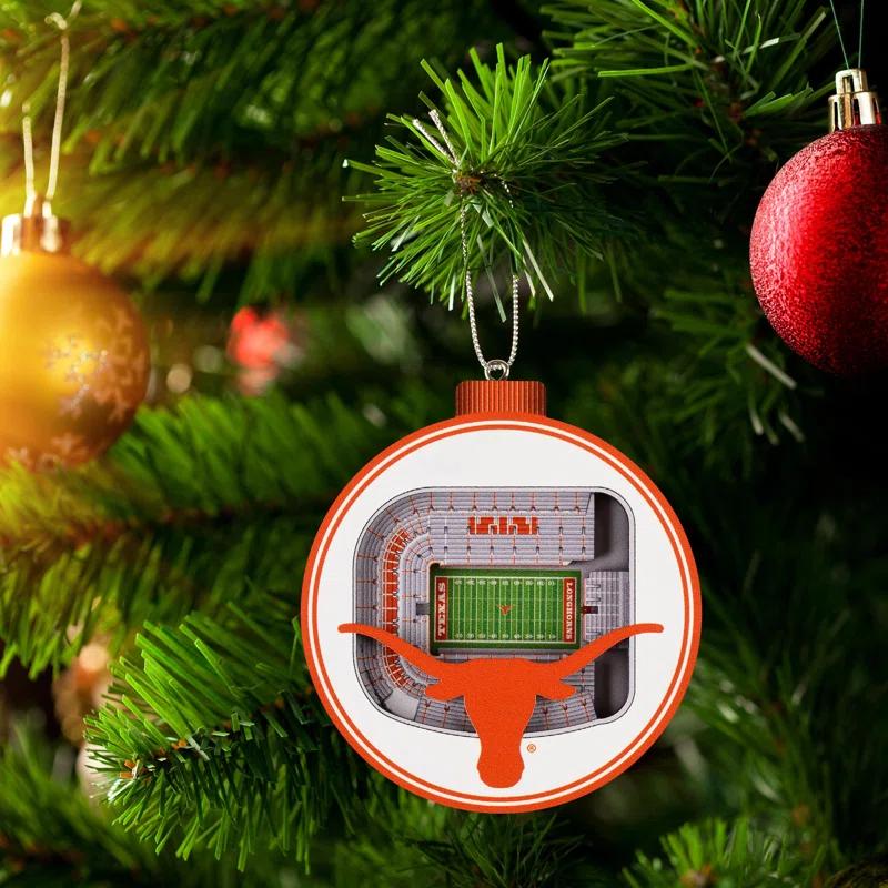 YouTheFan Wood Sports Holiday Shaped Ornament