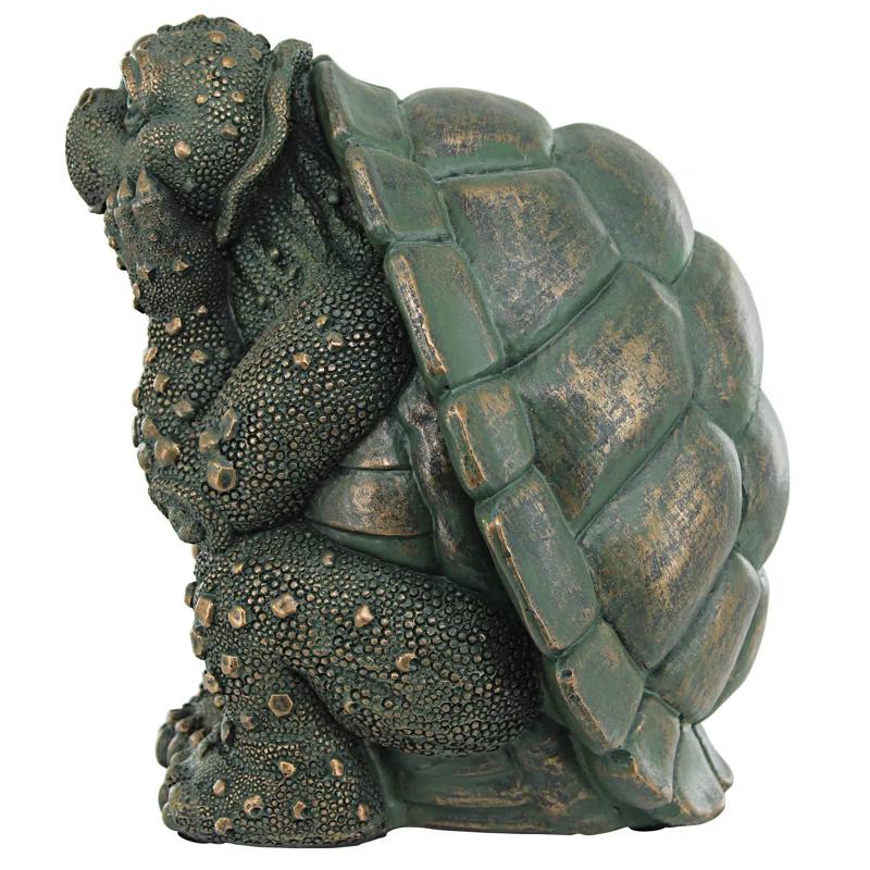 Design Toscano The Thinker Turtle Garden Statue