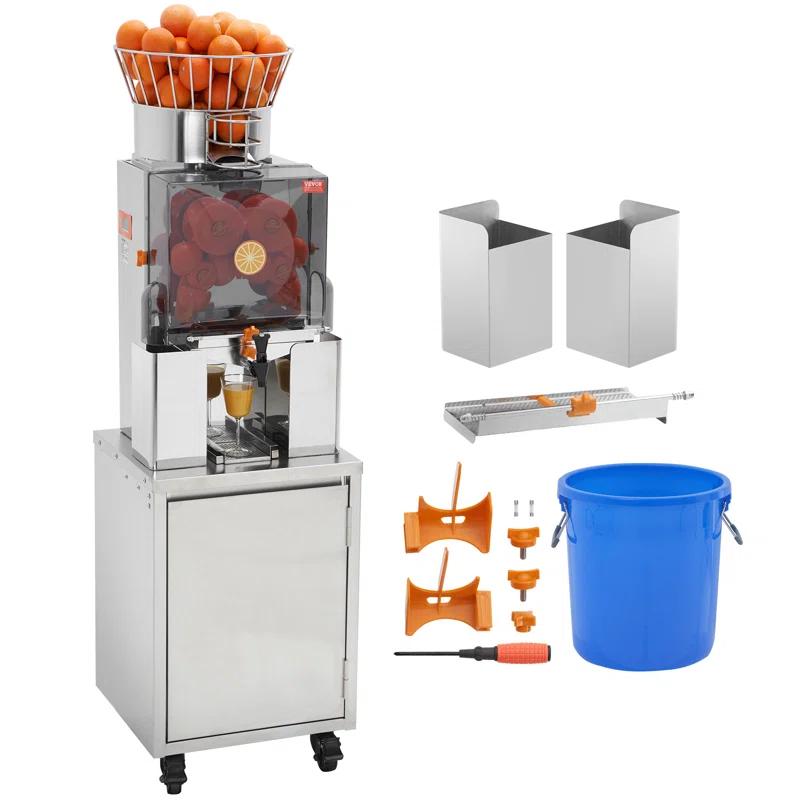 VEVOR VEVOR Commercial Orange Juicer, 120W Automatic Feeding Juice Extractor with Water Tap