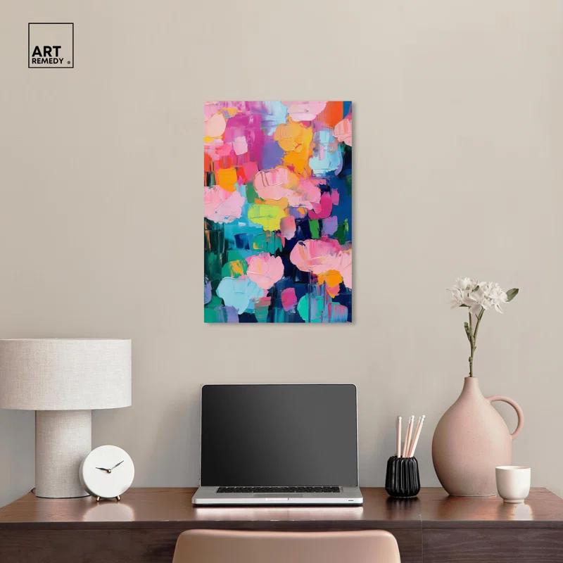 Art Remedy Glide of Colors Canvas Modern Color Abstract by Art Remedy