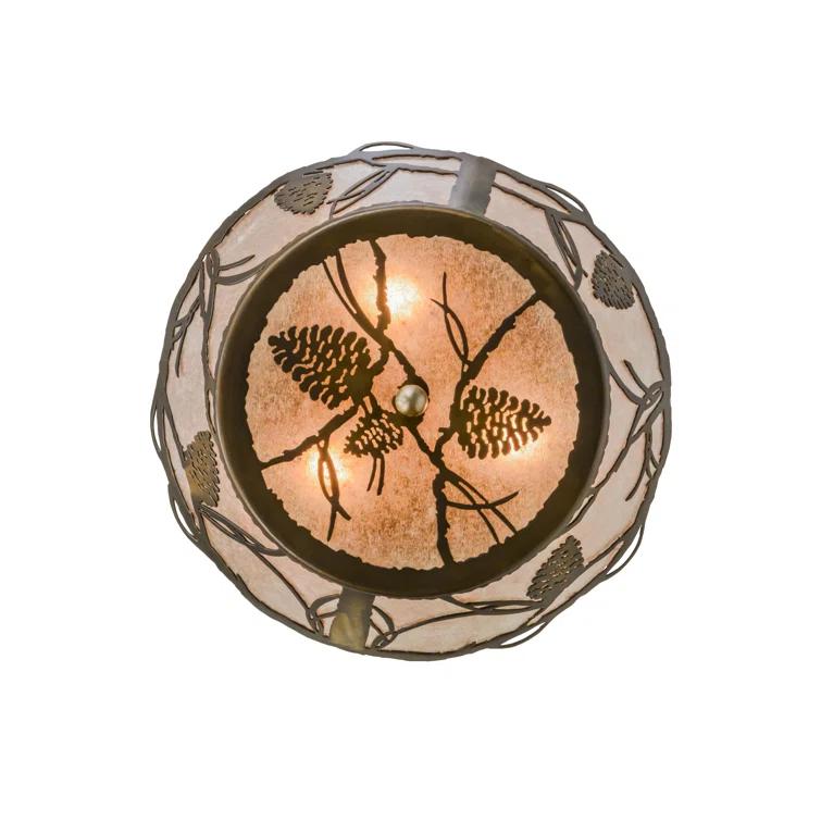 Meyda Lighting Mica Semi Flush Mount